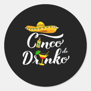 Cinco De Mayo Tröja Kvinnor Tjej Barn Mexikansk Fi Runt Klistermärke