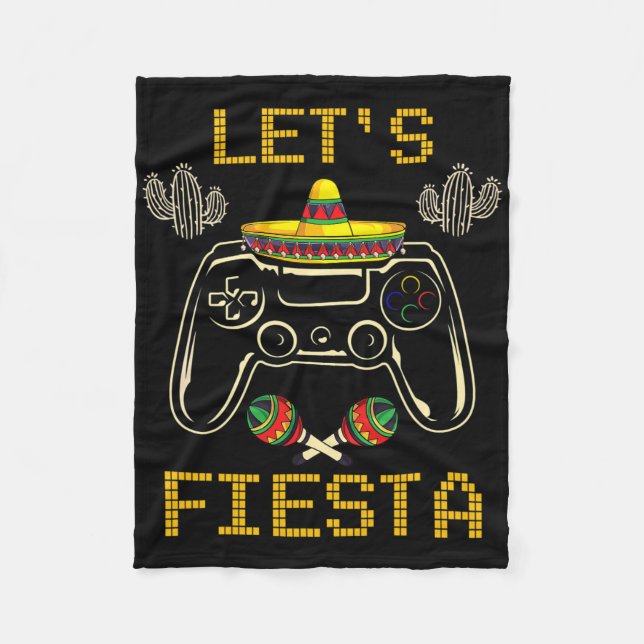 Cinco De Mayo TV-spel Spelkontroll Gamer  Fleecefilt (Framsidan)