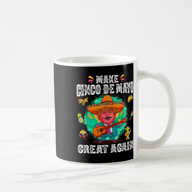 Cinco De Mayo Underbar igen Lusny Mexican Trump So Kaffemugg (Höger)