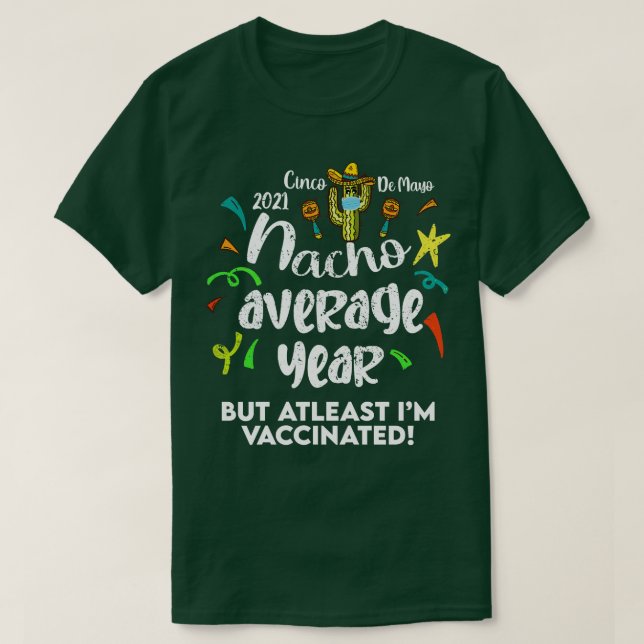 Cinco De Mayo Vaccinerad T Shirt (Design framsida)