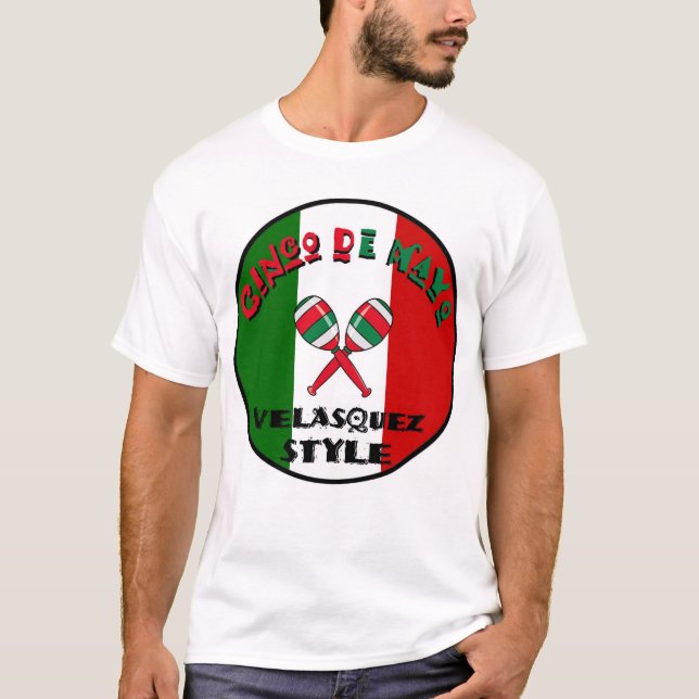 Cinco de Mayo - Velasquez stil T Shirt (Framsida)