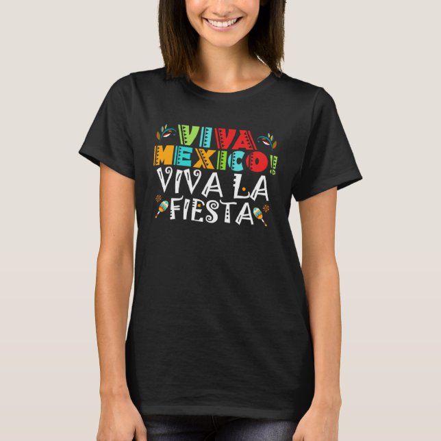 Cinco De Mayo Viva Mexico Viva La Fiesta Fiesta 5  T Shirt (Framsida)