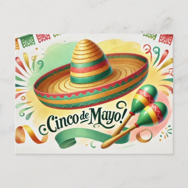 Cinco de Mayo Vykort (Framsida)