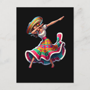 Cinco de Mayo Woman Vykort