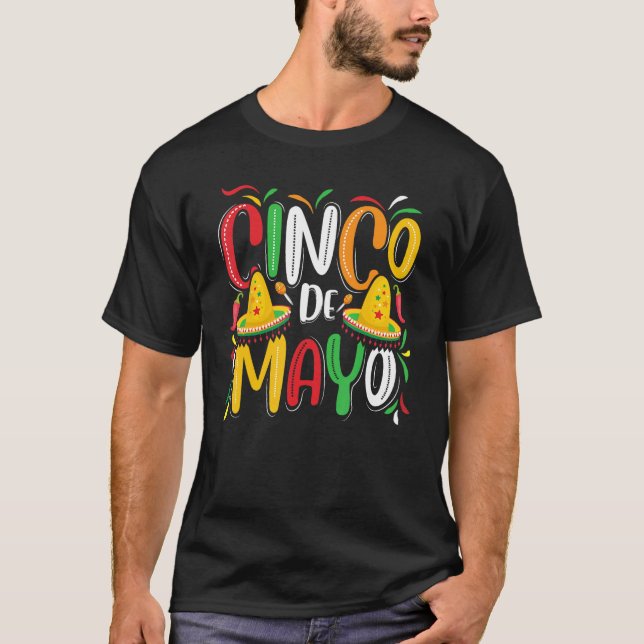 Cinco De Mayo Women Men Mexican Party 5 De Mayo T Shirt (Framsida)