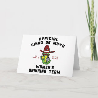Cinco de Mayo Women's Drinking Team Kort
