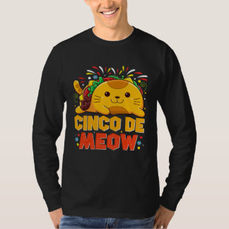 Cinco De Meo  Mexican Cat Cinco De Mayo Costume Ta T Shirt