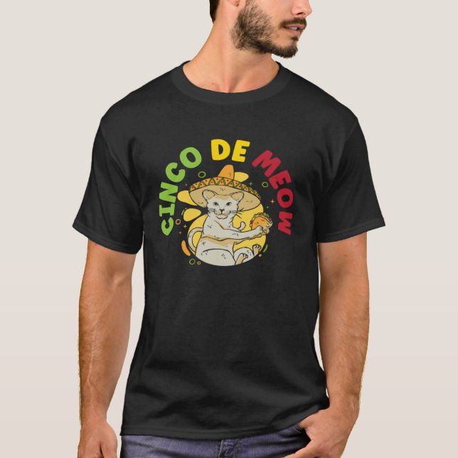 Cinco de Meow Cat  Mexico Pride Mexican Cinco De M T Shirt (Framsida)