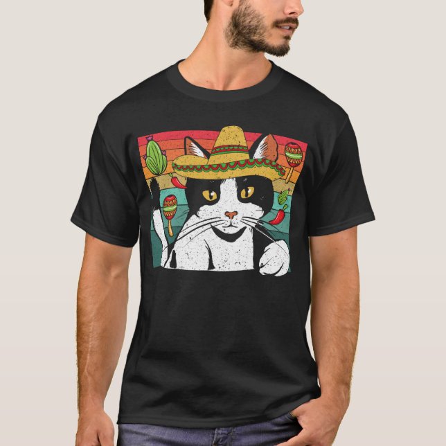 Cinco de Meow Cat  Mexico Pride Mexican Cinco De M T Shirt (Framsida)