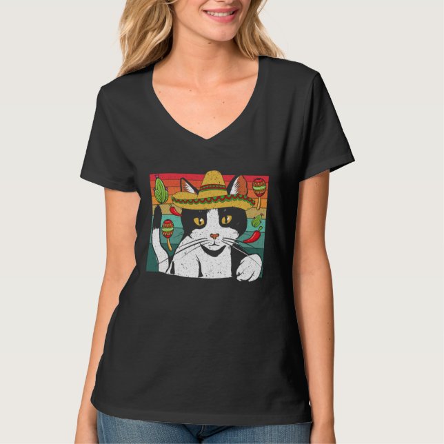 Cinco de Meow Cat  Mexico Pride Mexican Cinco De M T Shirt (Framsida)