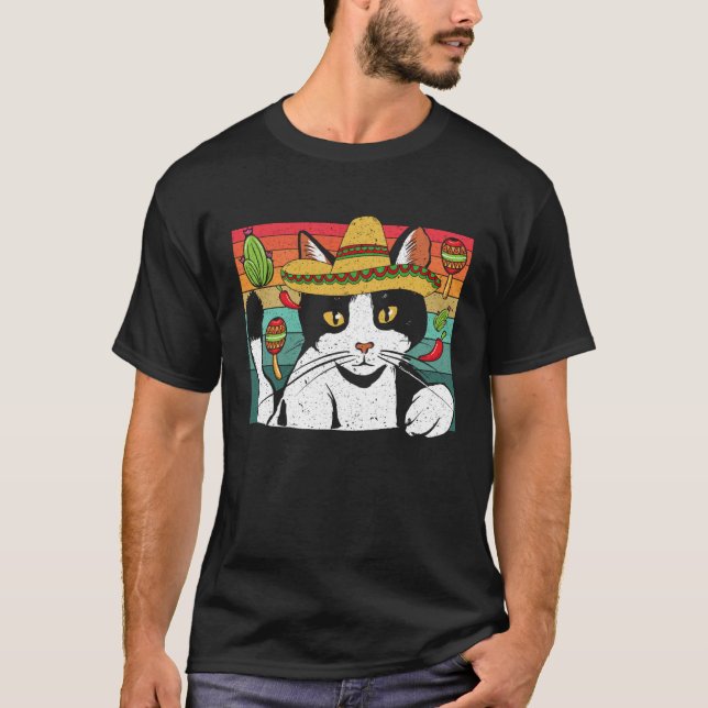 Cinco de Meow Cat  Mexico Pride Mexican Cinco De M T Shirt (Framsida)