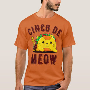 Cinco De Meow Funny aco Cat Kitten Älskare Cinco D T Shirt