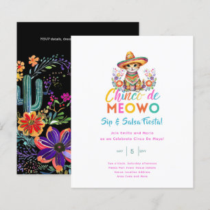 Cinco De Meowo Sip och Salsa Funny Fiesta Cat