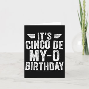 Cinco De My-o Birthday Shirt Cinco De Mayo Pa Kort