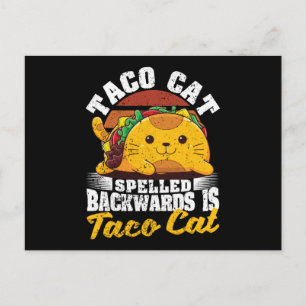 Cinco De Myo Cats Tacocat, baklänges Vykort