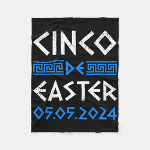 Cinco De Påsk Funny Cinco De Mayo Orthodox Grekisk Fleecefilt