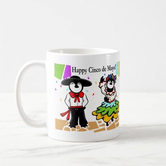 Cinco de Penguinos Kaffemugg (Vänster)