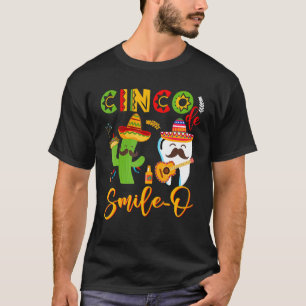 Cinco De Smile O Funny Guitar Tooth Catus Tacos M T Shirt