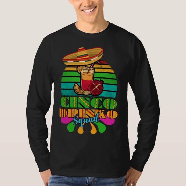 Cinco Drinko Squad T Shirt (Framsida)
