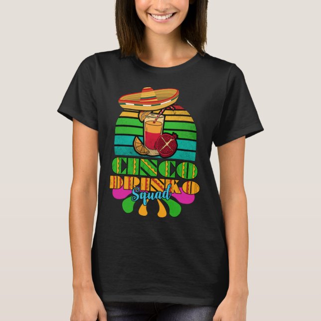 Cinco Drinko Squad T Shirt (Framsida)