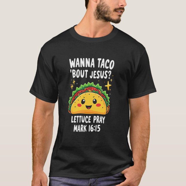 Cinco Jesus Tacos T Shirt (Framsida)