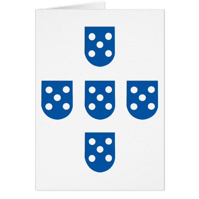 Cinco Quinas Hälsningskort (Framsidan)