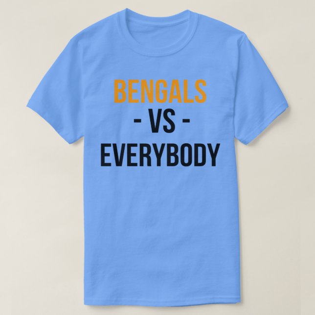 Cincy Bengals Vs All T Shirt (Design framsida)