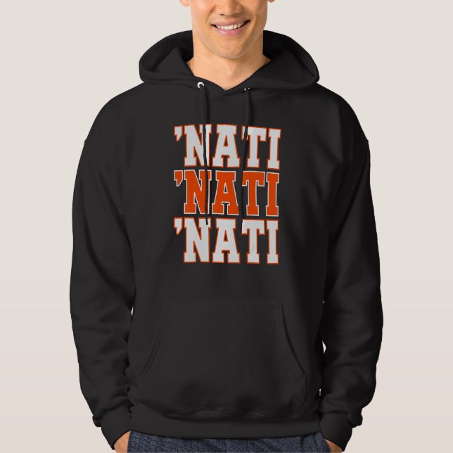 CINCY 'NATI Cincinnati OH Matching Family Couple T Hoodie (Framsida)