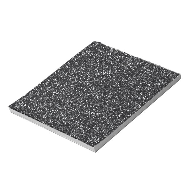 Cinder Black Glitter Anteckningsblock (Roterad)