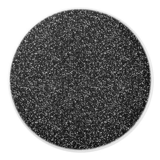 Cinder Black Glitter Knopp (Framsidan)
