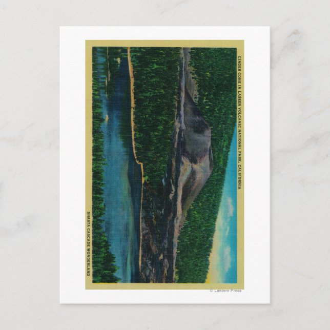 Cinder Cone i nationalparken Lassen Volcanic Vykort (Framsida)