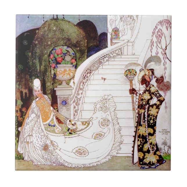 Cinderella av Kay Nielsen Kakelplatta (Framsidan)