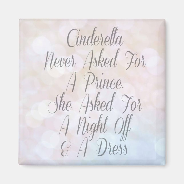 Cinderella bad inte om prins Magnet (Framsidan)