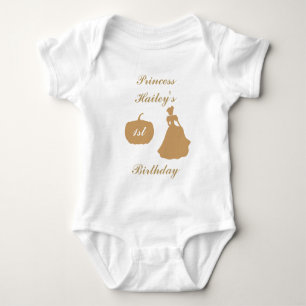 Cinderella Birthday Prinsessan Bodydräkt T Shirt
