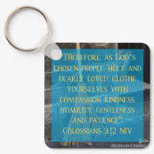 Cinderella Colossians 3:12 Keychain