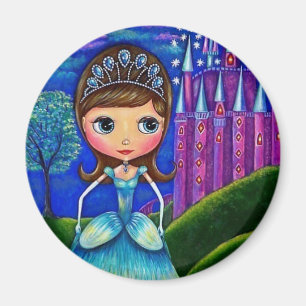 Cinderella docka magnet