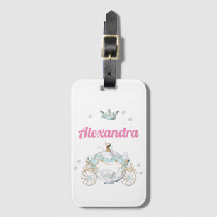 Cinderella Fairy Tale Carriage och Princess Krona Bagagebricka