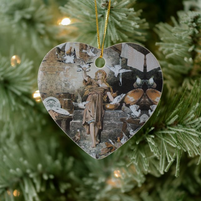 Cinderella - Fairy tale - Märchen - Grimm Julgransprydnad Keramik (Träd)