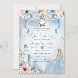 Cinderella Fairy Tale Princess Sweet 16 Birthday I Inbjudningar