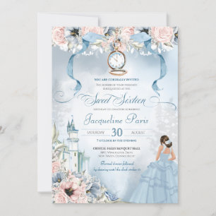 Cinderella Fairy Tale Princess Sweet 16 Birthday Inbjudningar