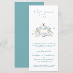 Cinderella Fairytale Carriage Meny