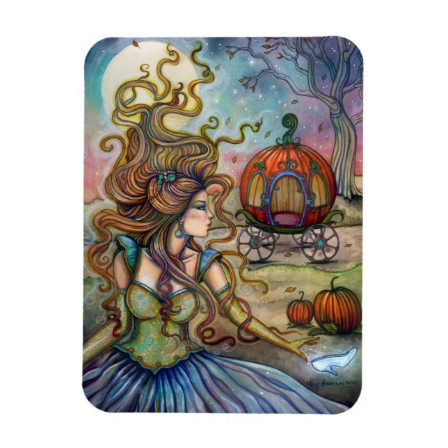 Cinderella Fantasy Art Molly av Harrison Magnet (Vertikal)