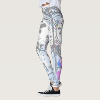 Cinderella inspirerade vagnsdamasker leggings