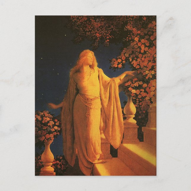 Cinderella Maxfield Parrish Fine Art Vykort (Framsida)