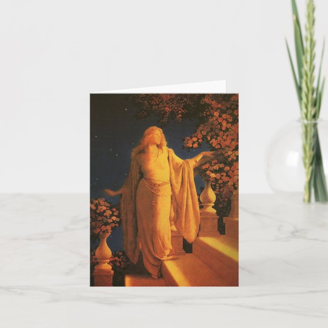 Cinderella Maxfield Parrish vintagekonst Kort (Framsida)