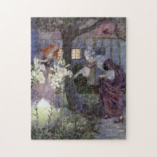 Cinderella och god fé - Millicent Sowerby Pussel