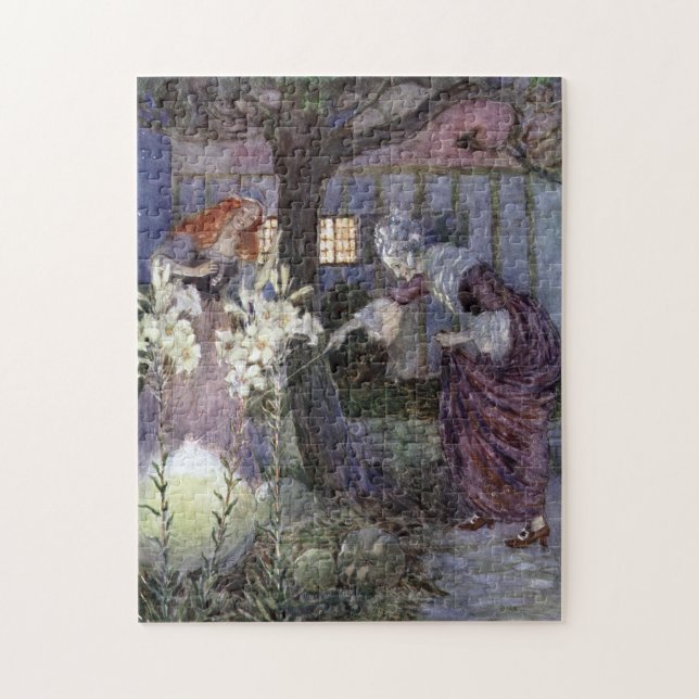 Cinderella och god fé - Millicent Sowerby Pussel (Vertikal)