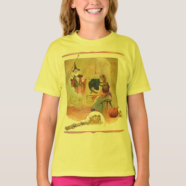 Cinderella och hennes feta Godmor T Shirt (Framsida)