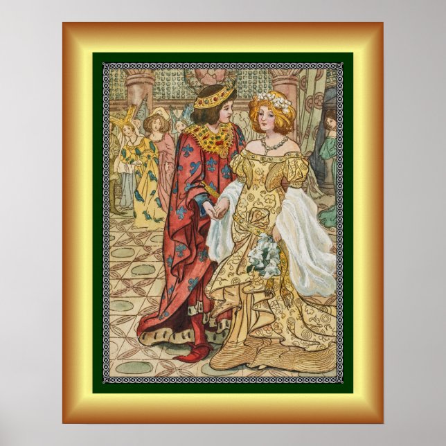 Cinderella och Hennes prins ~ vid Boll ~ 1912 ~ Poster (Framsidan)