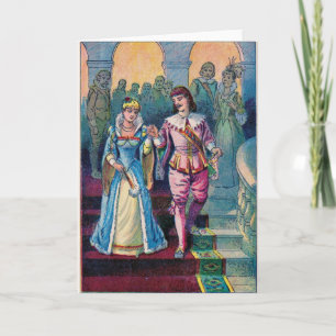 Cinderella och princen, hälsningkort kort